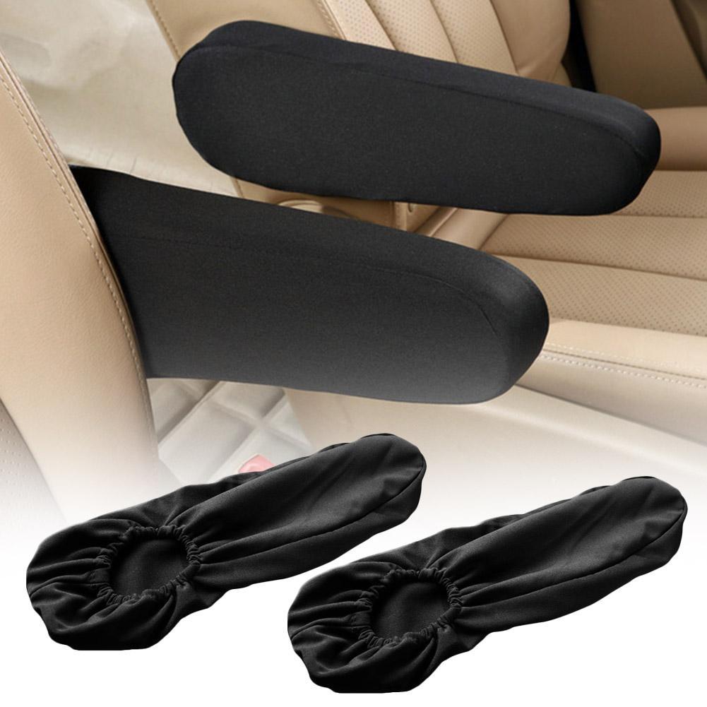

Car Armrest Cover Elasticity Cloth Fabric Car Centre Console Armrest Protector Universal For Car Seats чёрный