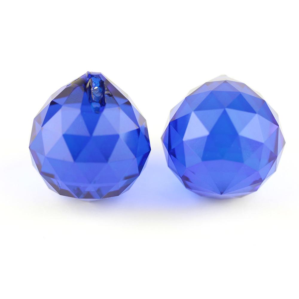 

Colors K9 Crystal Hanging Ball 15Mm/20Mm/30Mm/40Mm Glass Prism Feng Shui Faceted Balls Tree Wedding Parting Hotel Decoration 20mm 2pcs