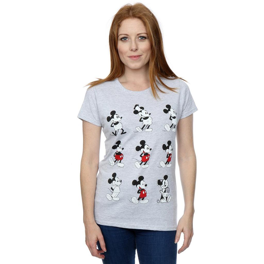 Disney Womens/Ladies Mickey Mouse Evolution Cotton T-Shirt