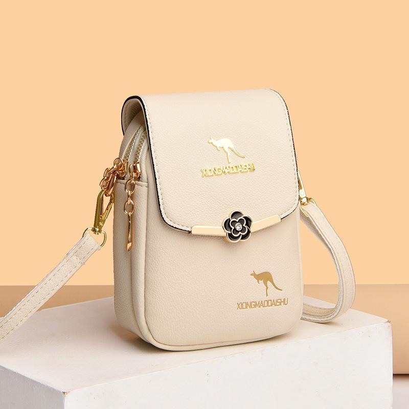 Mom Bag Light Luxury Single Shoulder Soft Leather Fashionable Women'S Texture Messenger Bag Bag High Sense