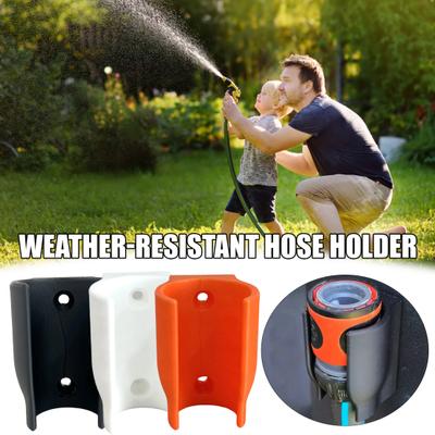Yousheng 2Pcs Wall Mount Hose Head Holder Weather-proof Anti-slip Outdoor Backyard Lawn Gardening Water Hose Spray Nozzle Storage Bracket