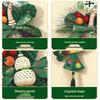 Dragon Boat Festival 2026 Hand-Woven Wanzi Knot Zongzi Pendant with Bell - New Home Decoration Ornament