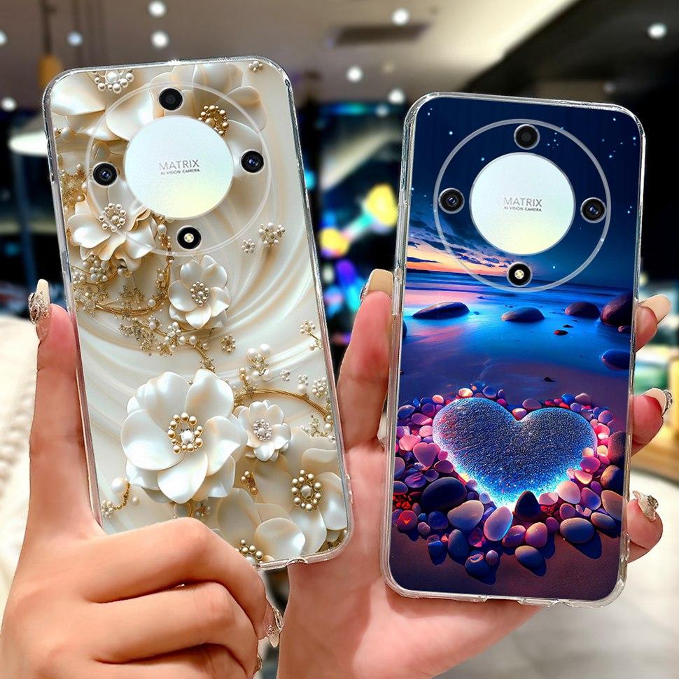 For Honor X9a 5G Case RMO-NX1 Beautiful Butterfly Soft Silicone Phone Cases For Honor X 9a X9a 2022 Back Cover Bumper 6.67"