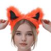 Nepbonten Vossen Wolvenoren Haarband Furry Handgemaakt Dierenoren Haarband Hoofddeksel Halloween Kostuum Cosplay Accessoires