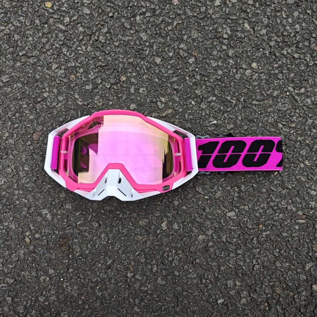 Occhiali da sole da moto classici per fuoristrada all'aperto 100% per la guida, occhiali protettivi per casco resistenti al vento e alla sabbia, equipaggiamento fresco per mountain bike