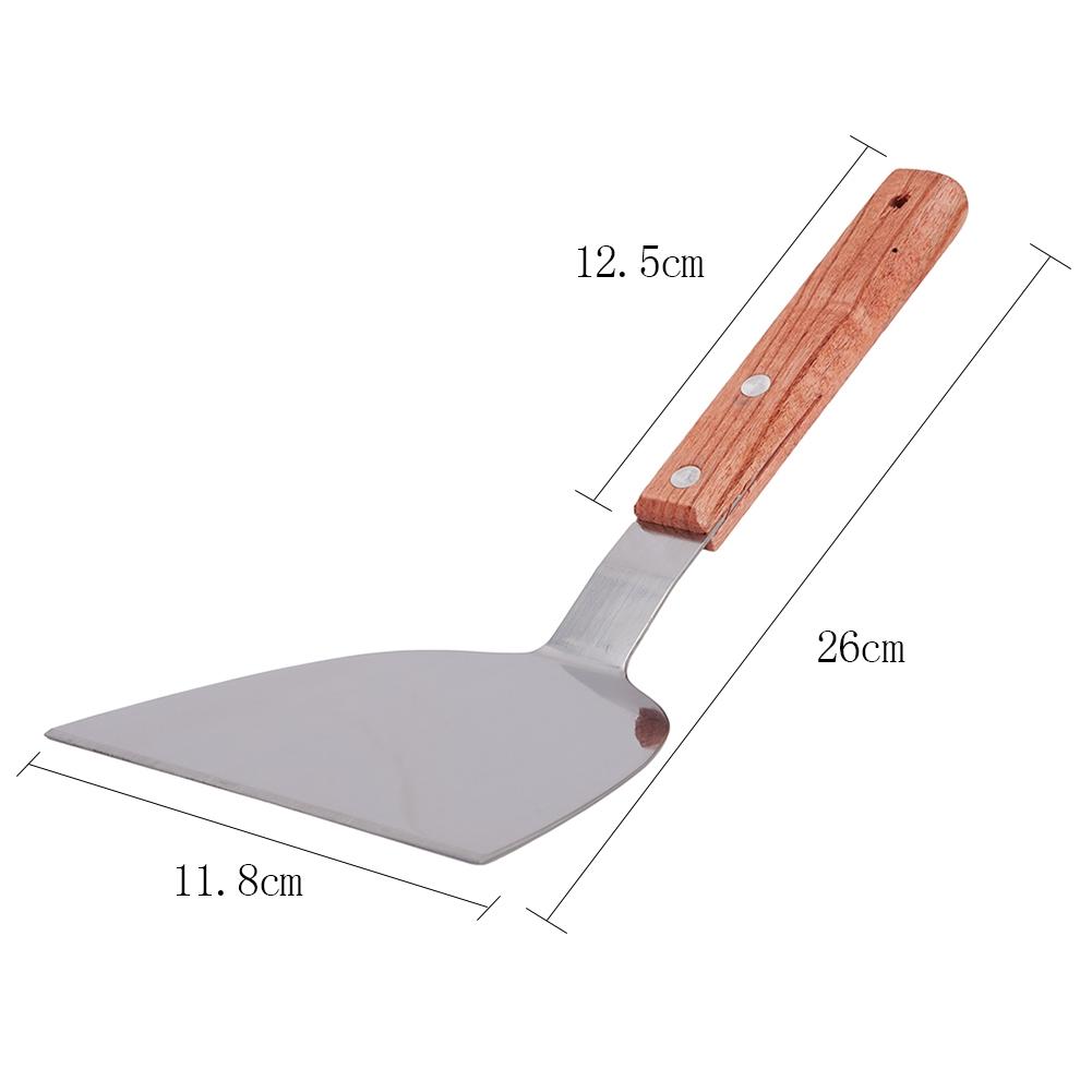 26*10.8cm Obracečka na hamburgery Užitečná Velká Grilovací Špachtle Nerezová ocel