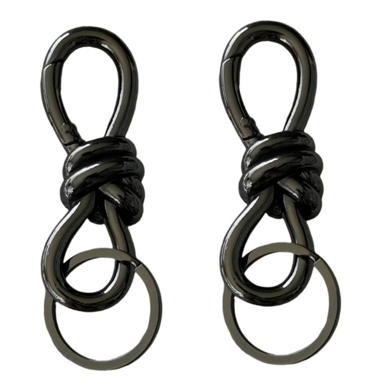Heavy Type Ovals Metal Carabiner Keychains Rusts Resistant Alloys Carabiner for Outdoor Gears and Daily Essential чёрный