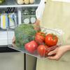 Fresh Keeping Produce Keepers Refrigerator Storage Box with Handle, Clear PET Pull Out Drawer Home Kitchen Accessories Organizer, Stackable
