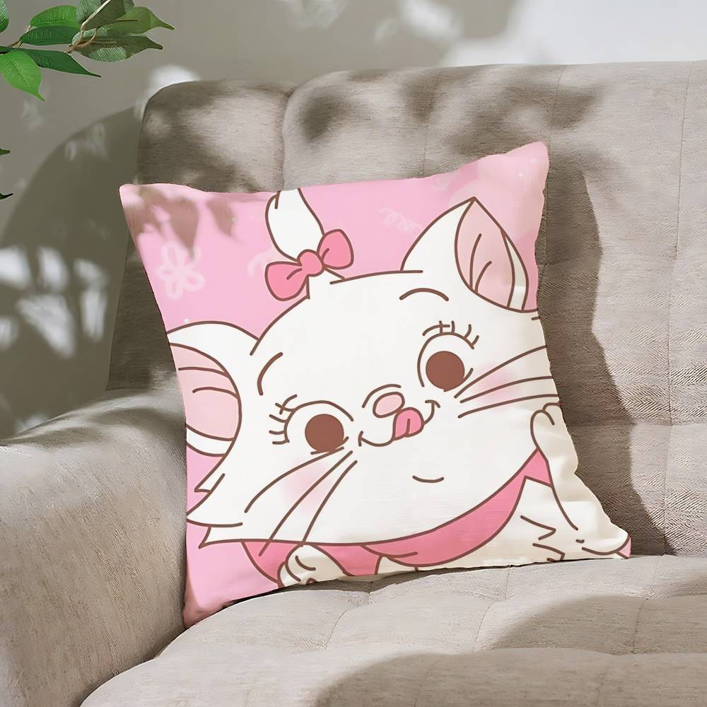Cute TThe AAristoCatseS Throw Pillow Covers Pattern Cushion Cover Suitable For Sofa Bedroom Car Pillow Cover