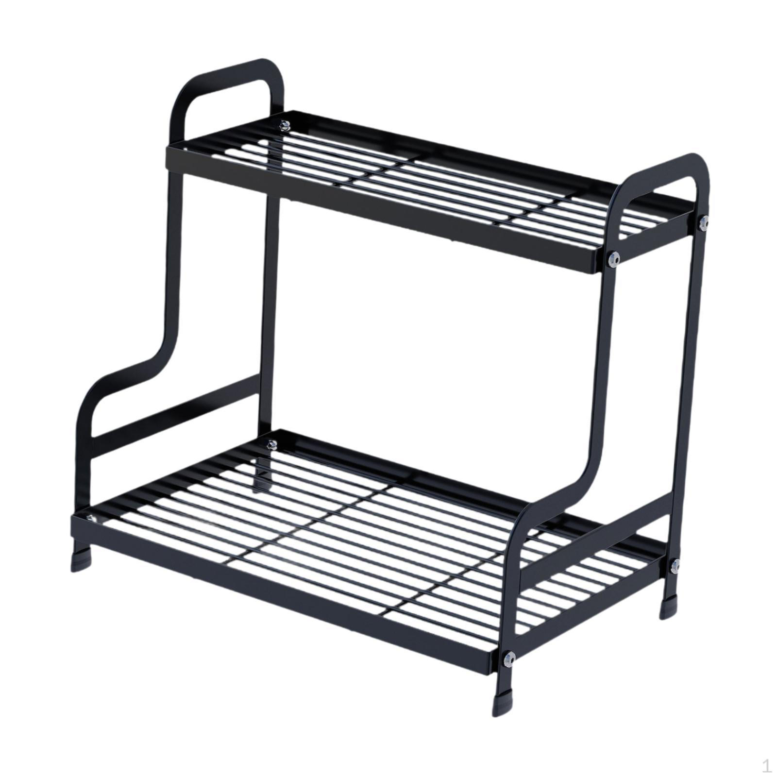 

Двухъярусный органайзер для столешницы в ванной с местом для хранения косметики и средств по уходу за кожей Style B