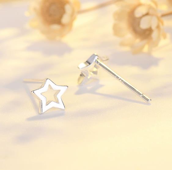 Новые модные женские серьги  Стерлинговое серебро Маленькое животное Звезда Луна Бабочка Серьги для женщин Вечеринка  Pendientes