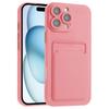 For iPhone 16 Pro Max Case Flexible TPU Phone Cover with Back Card Slot