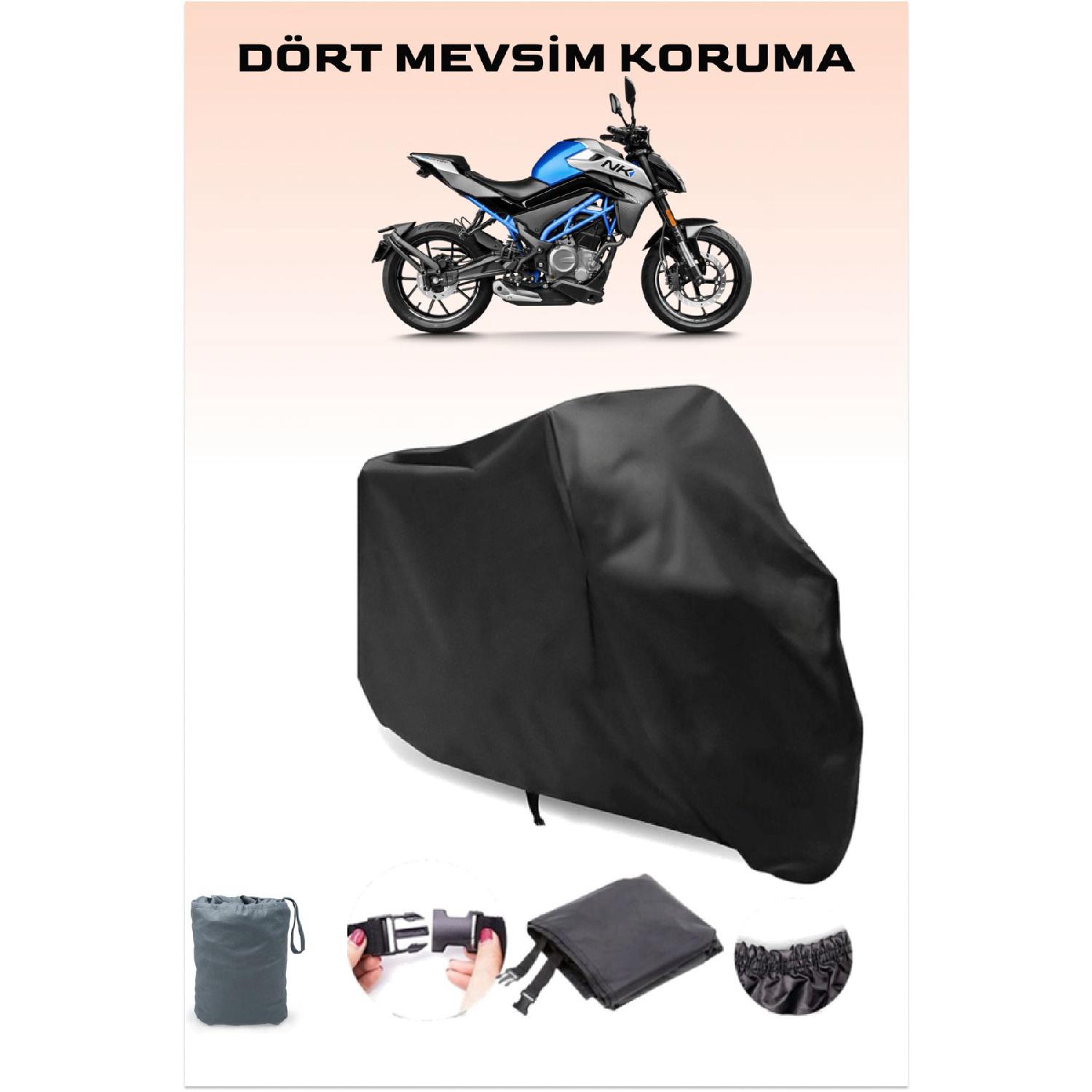 

Cfmoto 250nk Compatible Black Motorcycle Tarpaulin, Engine Cover