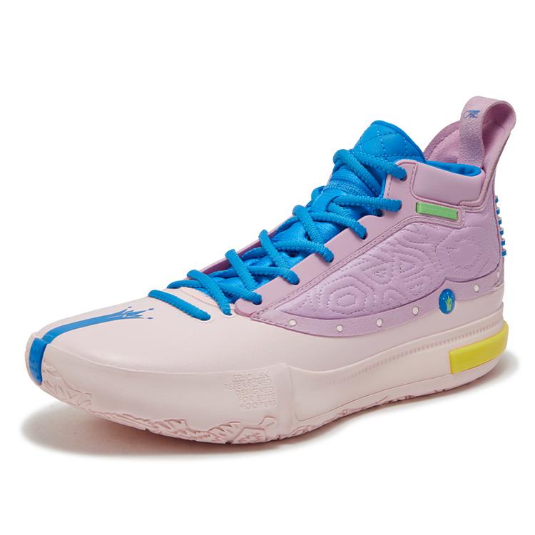 New 361° Joker Yokei Generation One Basketball Shoes Men High Top Heart Pink/Dream Purple 672511104F-1