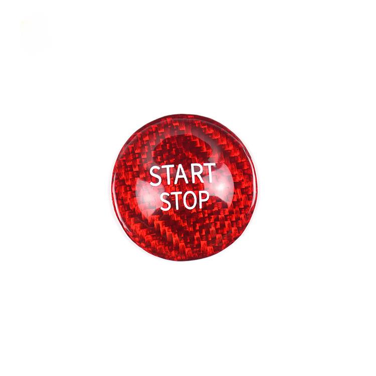 

For Renault megane 3 2 clio 4 2013 2014 2015 2016 2017 2018 Car Real Carbon Fiber Sticker Captur Engine Start Stop Button Cover