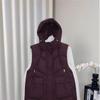 Women Loose Hooded Short Thick Warm Waistcost Puffer Sleeveless VestNew Autumn Winter Women Puffer Down Vest
