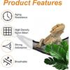 2Pcs Bearded Dragon Hammock, Breathable Mesh Reptile Hammock Lizard Tank Accessories, Triangle Geckos Hammocks for Bearded Dragons, Snakes, and
