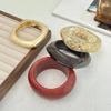 SHIXIN 4 Styles Punk Irregular Resin Charm Bangle for Women Elegant Thick Acrylic Wide Bracelet Fashion Jewelry Hand Accessories
