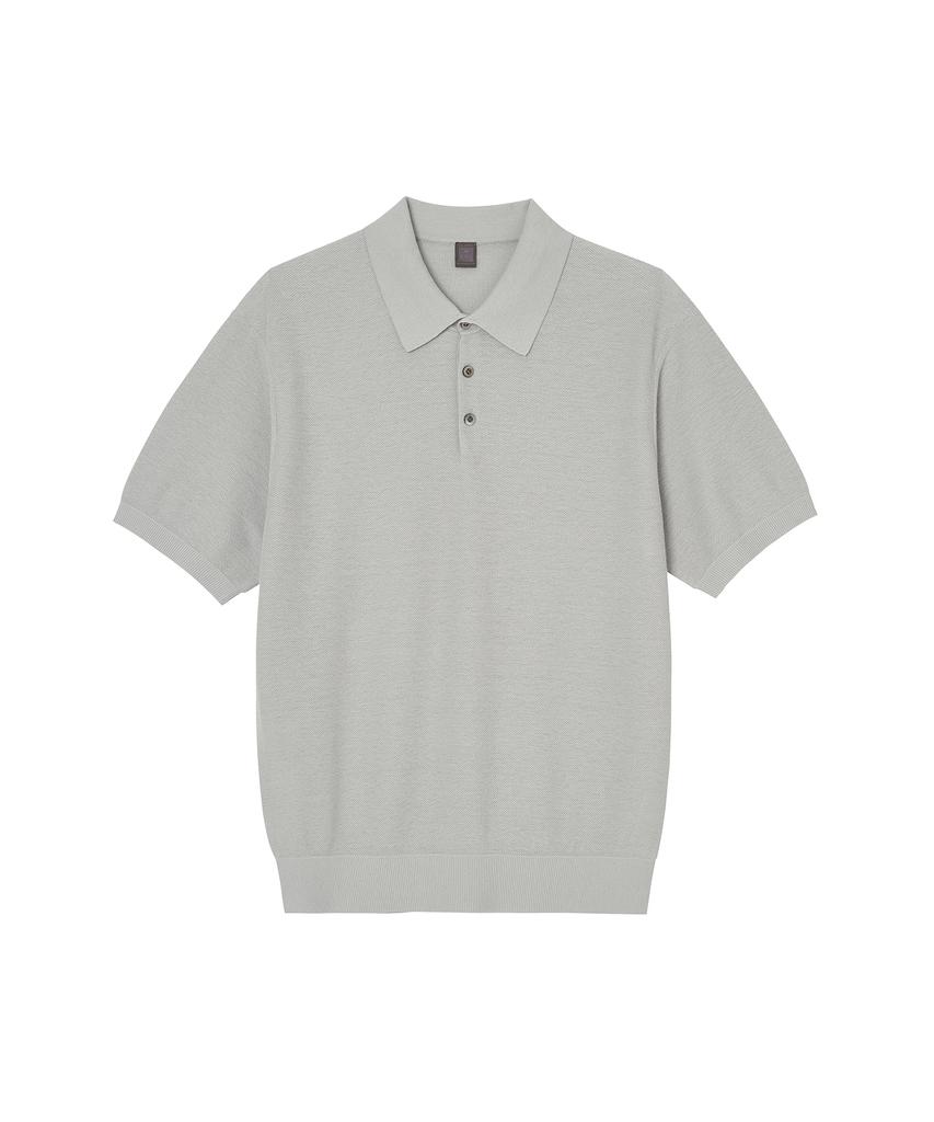 IOLO Pk Textured Linen Half Collar_Grey