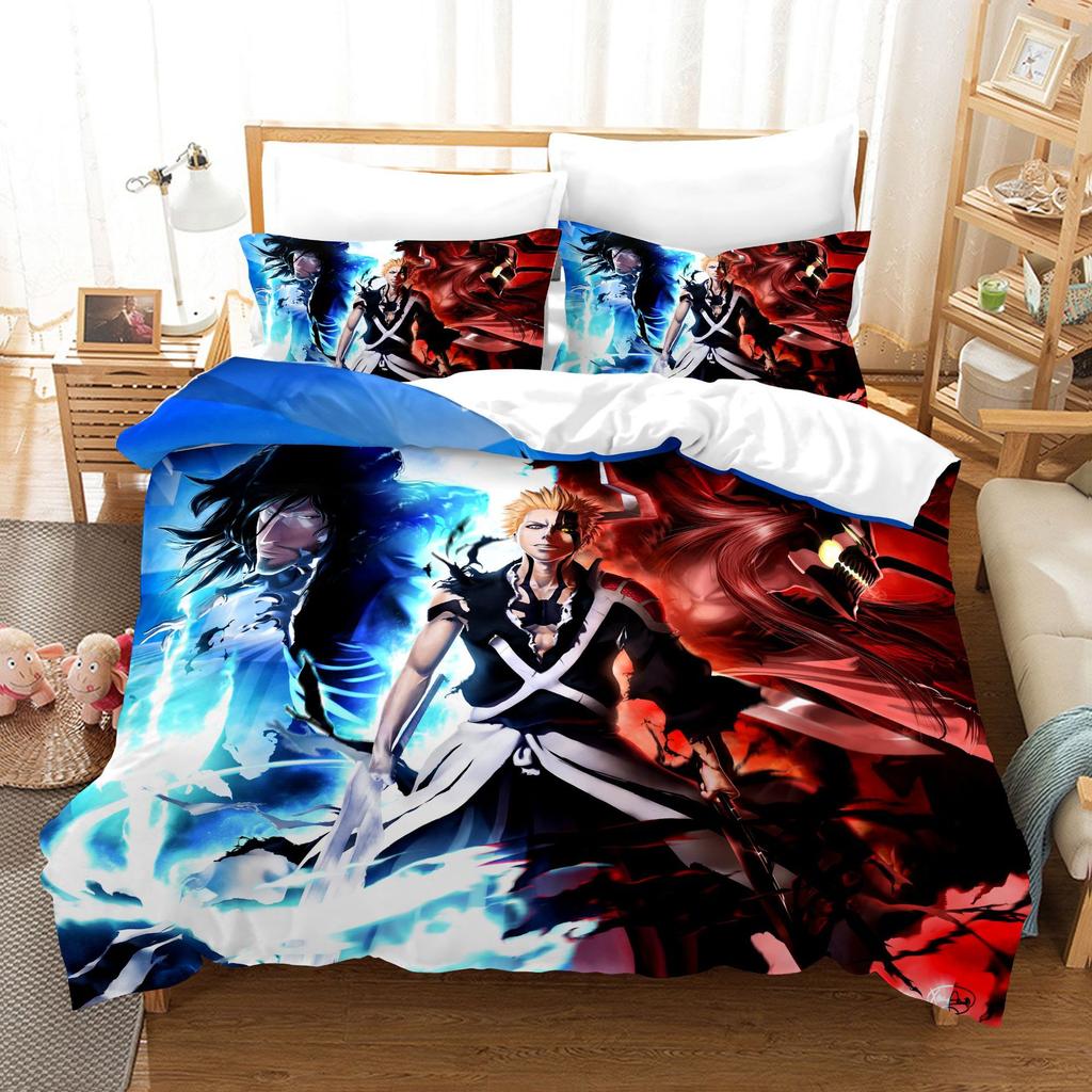 3D Digital Printing Three-Piece Quilt Cover Animation