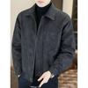 Men's Retro Green Leather Motorcycle Jacket - Summer Trendy Lapel Design