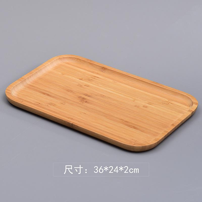 Bamboo tray bamboo tea tray Japanese bamboo tray rectangular snack tray round tea set fruit tray wooden trays