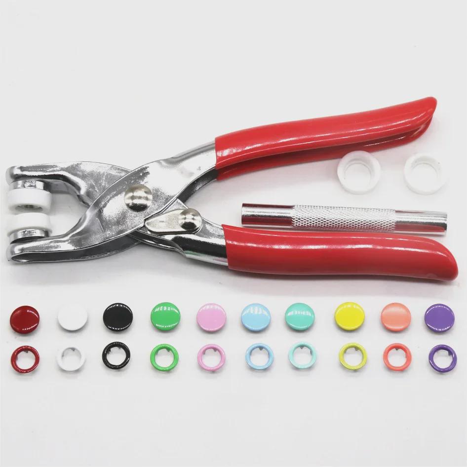 Pinze a pressione a cinque griffe cave da 9,5 mm e solide da 10 mm per abbigliamento per bambini