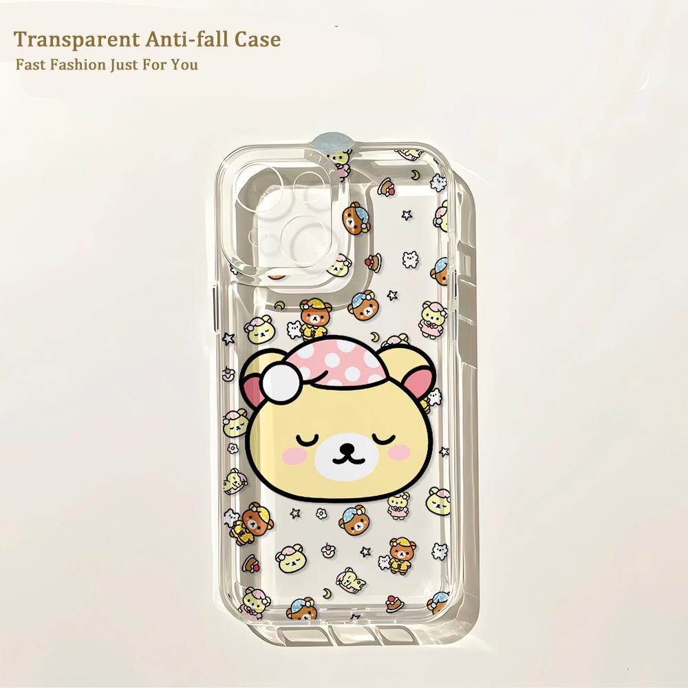 

Anime Phone Case for R-RilakkumaS Cute IPhone 17 16 16e 15 14 13 12 11 Mini Pro Max X XR XSMax 8 Air Plus Transparent Back Cover iPhone 11
