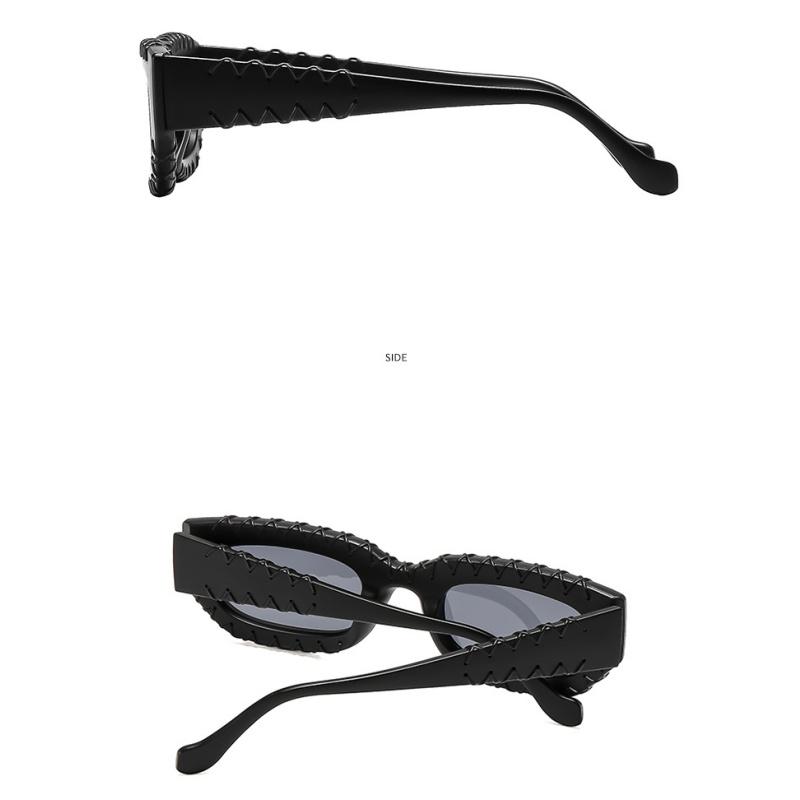 Women's sunglasses, men's and women's fashion square braided sunglasses