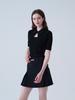 LORDLOAR Bolero Collar Knit Black