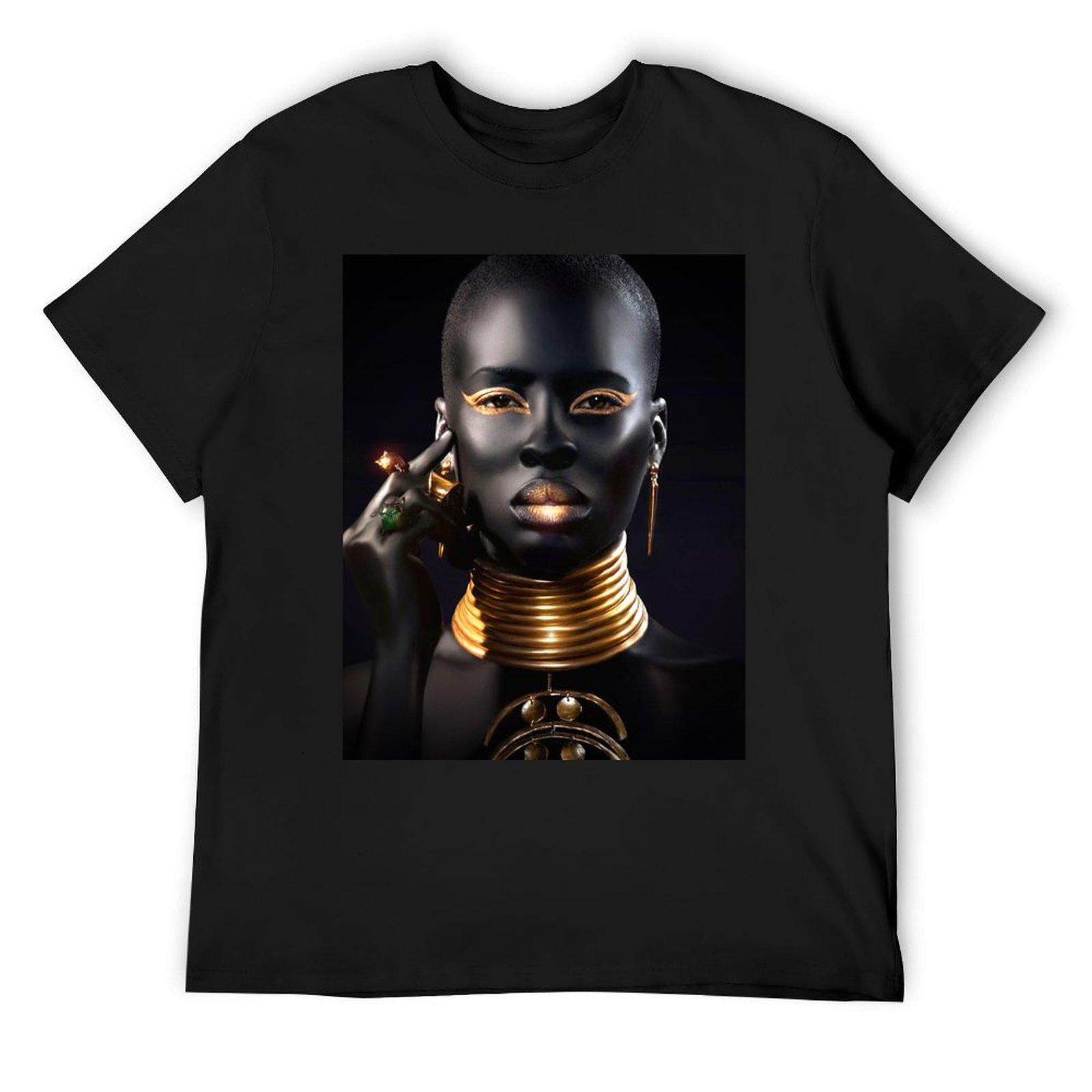 

Футболка АФРИКАНСКАЯ КОРОЛЕВА аниме одежда пот мужская мода 4XL