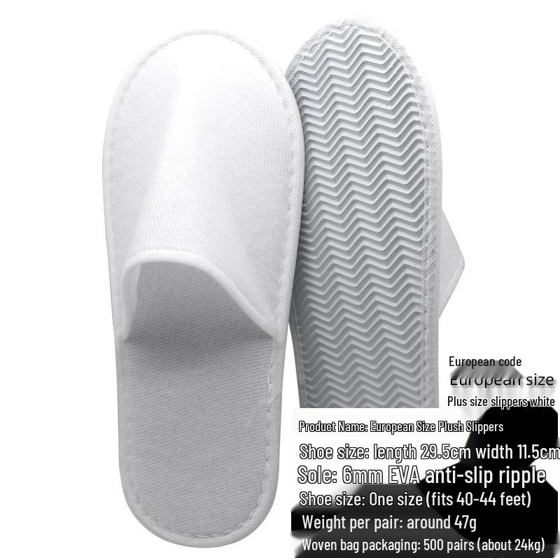 „Rutschfeste Hausschuhe aus Coral Fleece für Hotels und Salons – Einweg und verdickt“