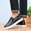 Runde Spitze Herren Freizeitschuh zum Hineinschlüpfen Niedrig geschnitten Sommer-Sonderpreis Retro Designer PU Erwachsene Klassisch Original 2026 Lederschuhe für Herren