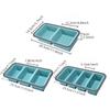 Large Ice Cube Freezer Molds-Soup,Silicone Freezer Tray with Lid Sauce,leftovers,Homemade Meal Prep Freezing Storage Containers