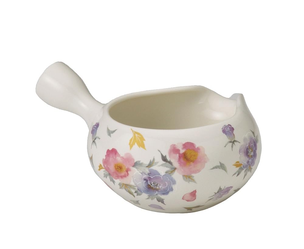 

Yamakiikai White Porcelain Peony Hot Water Cooler Y3059