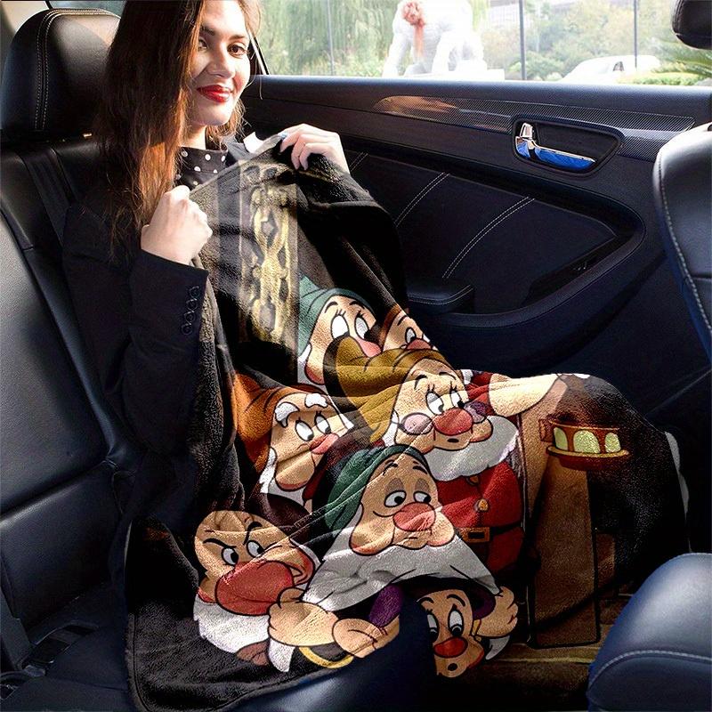 1 ks, Sněhurka a sedm trpaslíků Deka Útulný přehoz pro domácí dekoraci, Potah na pohovku, Venkovní použití, Nápad na dárek, Flanelová deka Perfektní do ložnice
