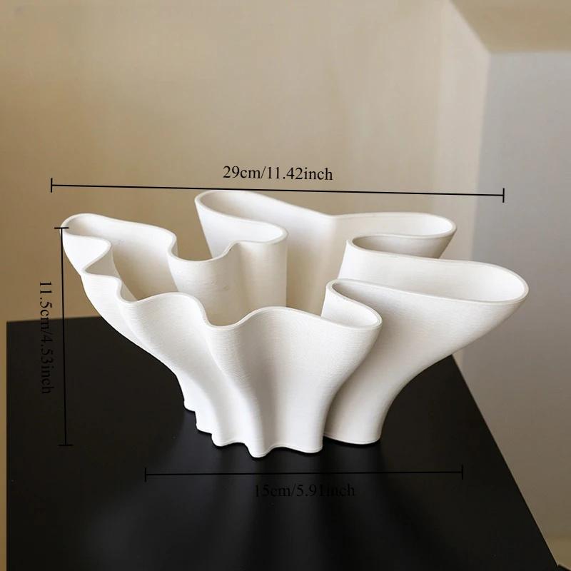 Advanced Decorative Vase for Hydroponic Abstract Art 3D Ceramic Bottle