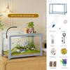 Aquarium créatif de petite taille pour poisson rouge et tortue avec paysage écologique et accessoires