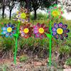 Colorful Cartoon Sunflowers Pinwheel for Outdoor Use