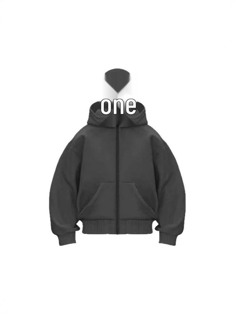 Unisex European & American Double Hood Zipper Cardigan Sweatshirt - Autumn/Winter Fashion