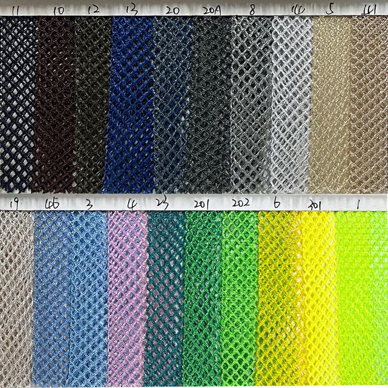 In-Stock K114 Diamond Warp Knit Polyester Mesh Fabric for Bags & Laundry