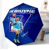 Football Player, Number 17 Automatic Opening and Closing Umbrella, Compact Travel Umbrella, Lightweight and Portable, Suitable for Beach Com