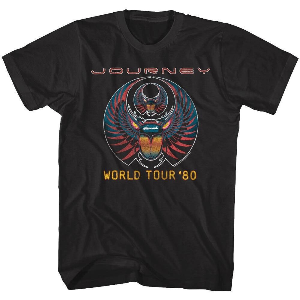 Journey Captured Album World Tour 1980 Men#039s T Shirt Rock Band Concert Unisex T-Shirt XL