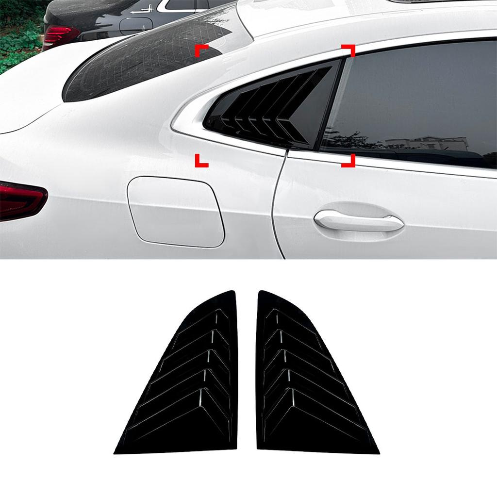 Auto Heck Seitenfenster Lamellen Luftschlitze Windschutzscheiben Dekoration Abdeckung Für BMW 2er F44 2020 2021 2022 2023