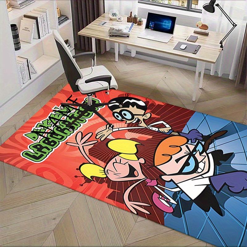 ART Dexter's Laboratory Office Carpet Soft Polyester Entrance Carpet Washable Non Slip Machine Washa