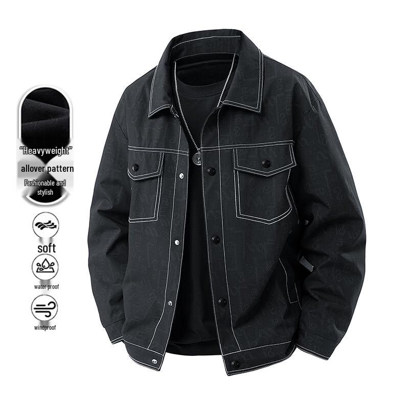 MEDE Men's Spring Autumn Casual Lapel Jacket