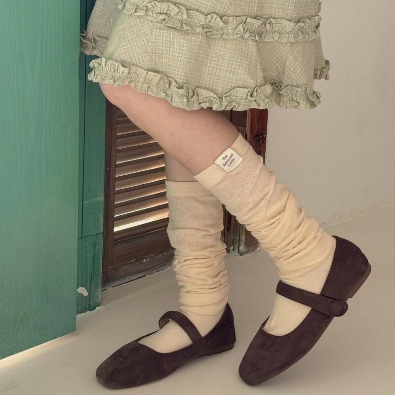 Japanese JK Knee High Socks Thigh High Stockings Korean Thigh High Socks Women Stockings Solid Color Mesh Calf Socks Stockings