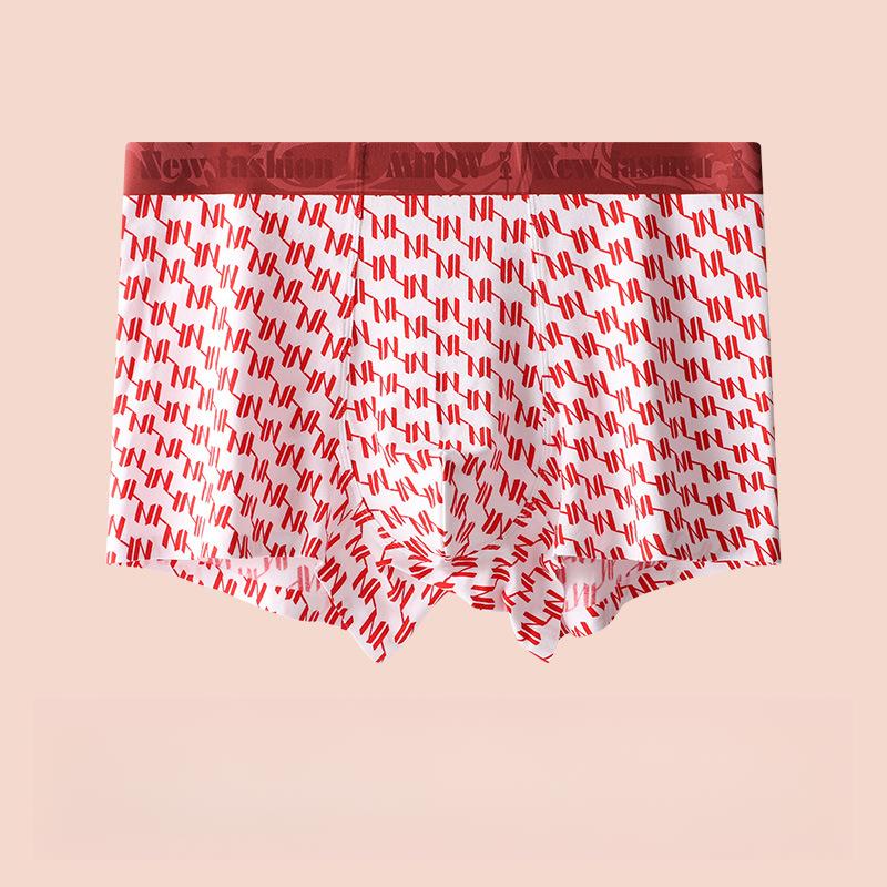 

1 шт. трусы бесшовные нижнее белье с плоскими углами красные трусы с квадратными углами боксеры-слипы 4XL