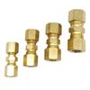 High Pressure Brass Pipe Joint 3/16 Size Tool Free Installation For Home Plumbing Maintenance