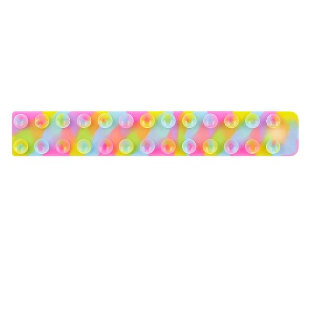 Saugnapf Quadrat Pat Pat Silikon Blatt Squidopop Zappeln Spielzeug Kinder Stress Relief Squeeze Antistress Weiche Squishy Spielzeug